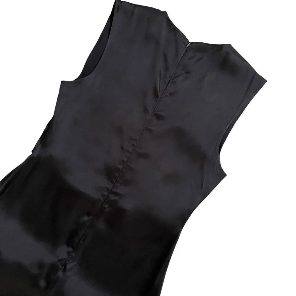 Loulou Studio Copan Cut Out Sleeveless Dress in Black